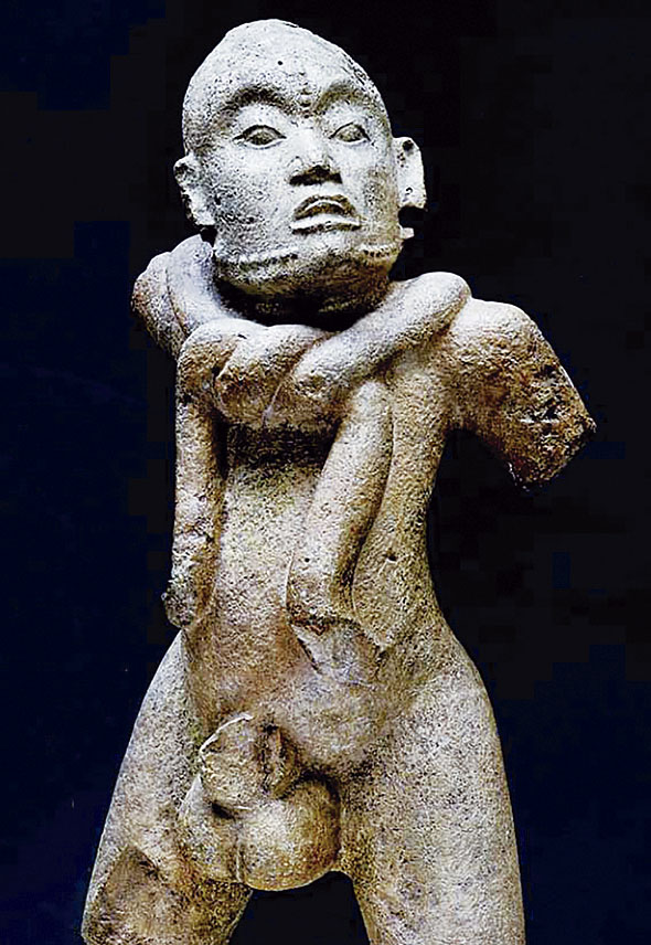 Figura 7. Adolescente de Cumpich. Fotografía tomada de <em>Mayas. El lenguaje de la belleza. Miradas cruzadas, </em>2017.